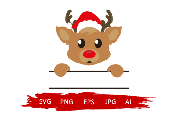 Cartoon Reindeer Graphics for Festive Editorial Design