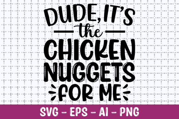 Chicken Nuggets SVG for Graphics and T-Shirt Designs