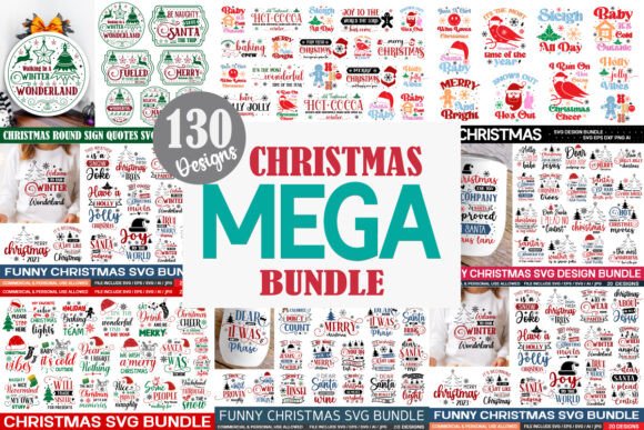 Christmas Mega Bundle Funny Christmas Graphics for T-Shirt Designs
