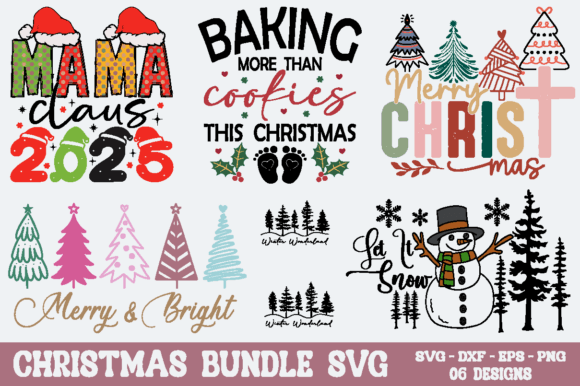 Christmas SVG Bundle for Embroidery Projects