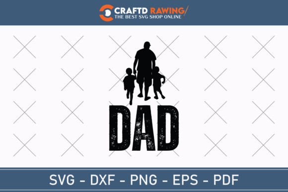 Dad 3 Father’s Day Svg for T-Shirt Designs