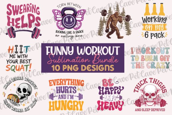 Funny Workout Sublimation Bundle