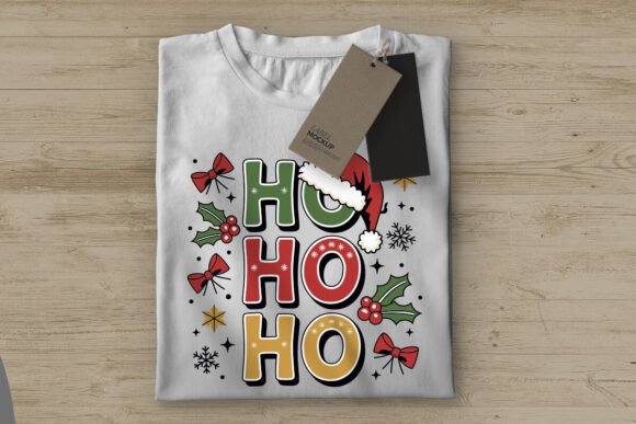 Ho Ho Ho Funny Christmas T Shirt PNG for T-Shirt Designs