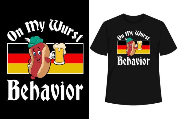 Oktoberfest On My Wurst Behavior T-Shirt Graphics